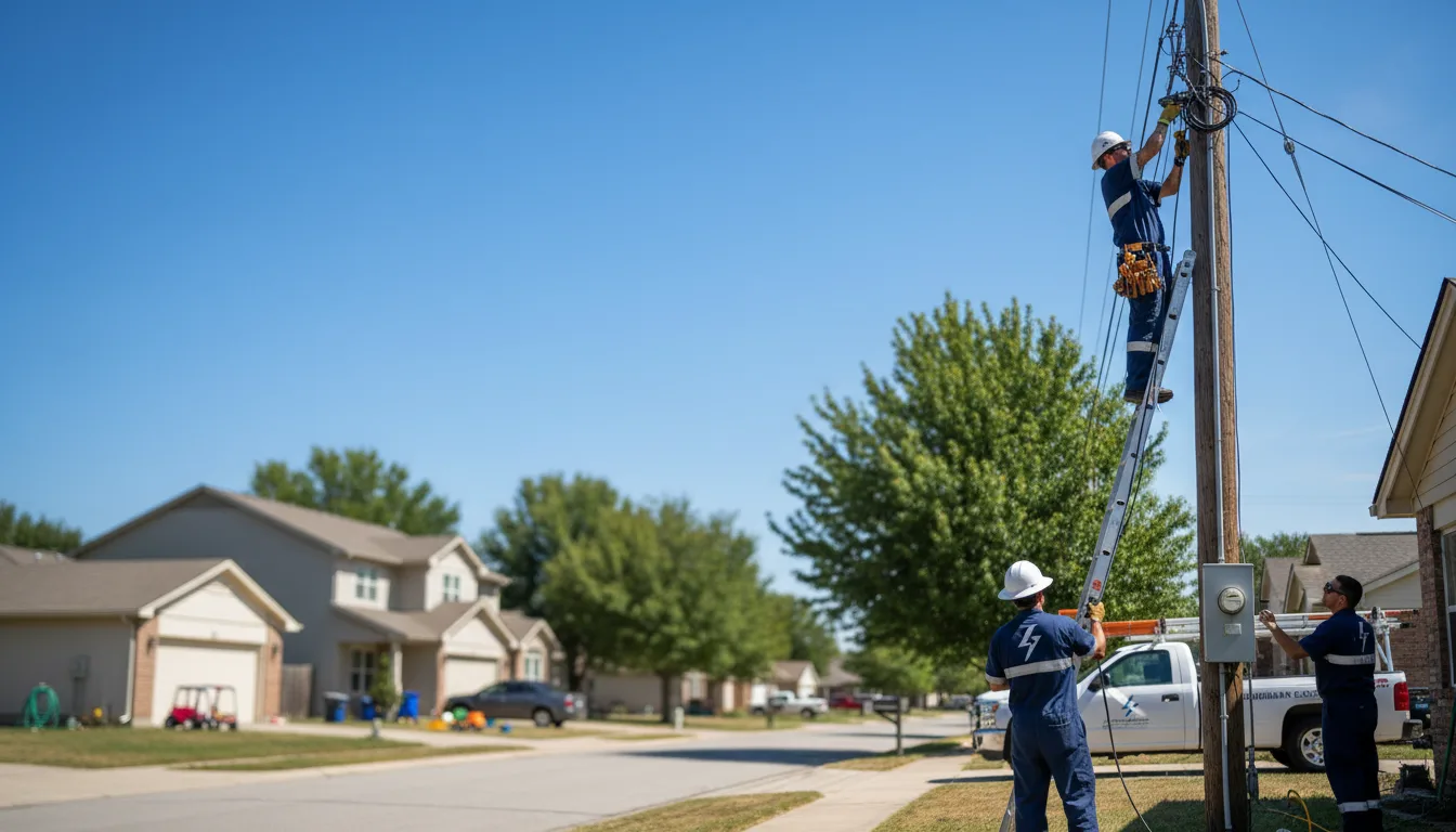 Residential electrician providing installation services in Anthony, KS